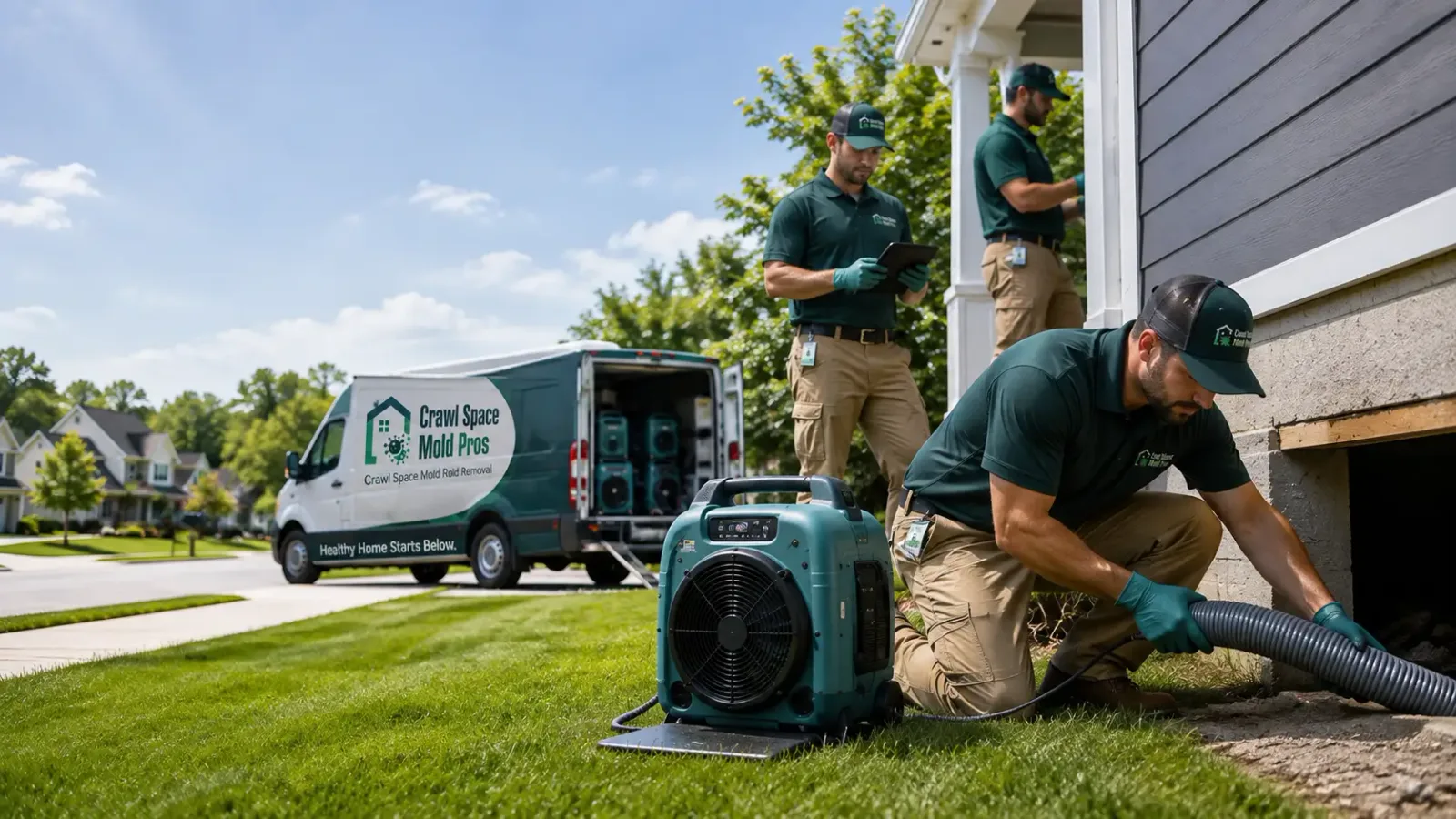 Crawl Space Mold Removal in Jackson, CA